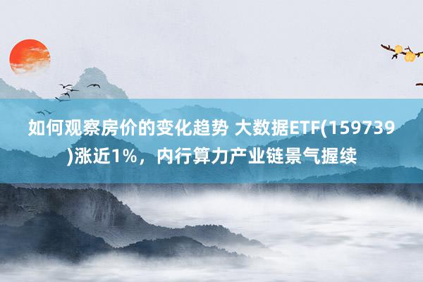 如何观察房价的变化趋势 大数据ETF(159739)涨近1%，内行算力产业链景气握续