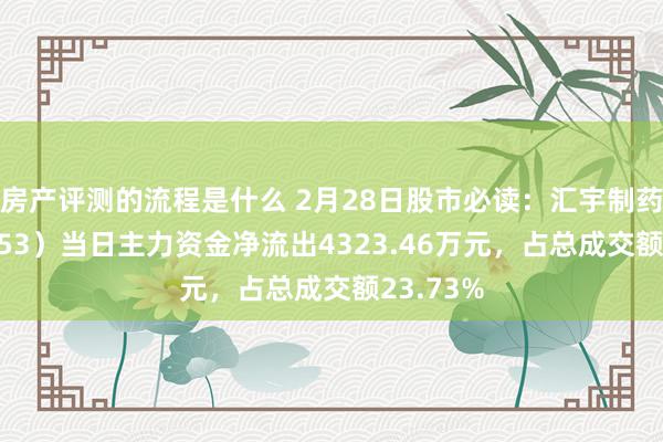 房产评测的流程是什么 2月28日股市必读：汇宇制药（688553）当日主力资金净流出4323.46万元，占总成交额23.73%